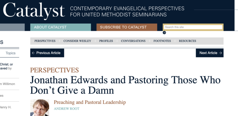 Jonathan Edwards and Pastoring Those Who Don’t Give a Damn
